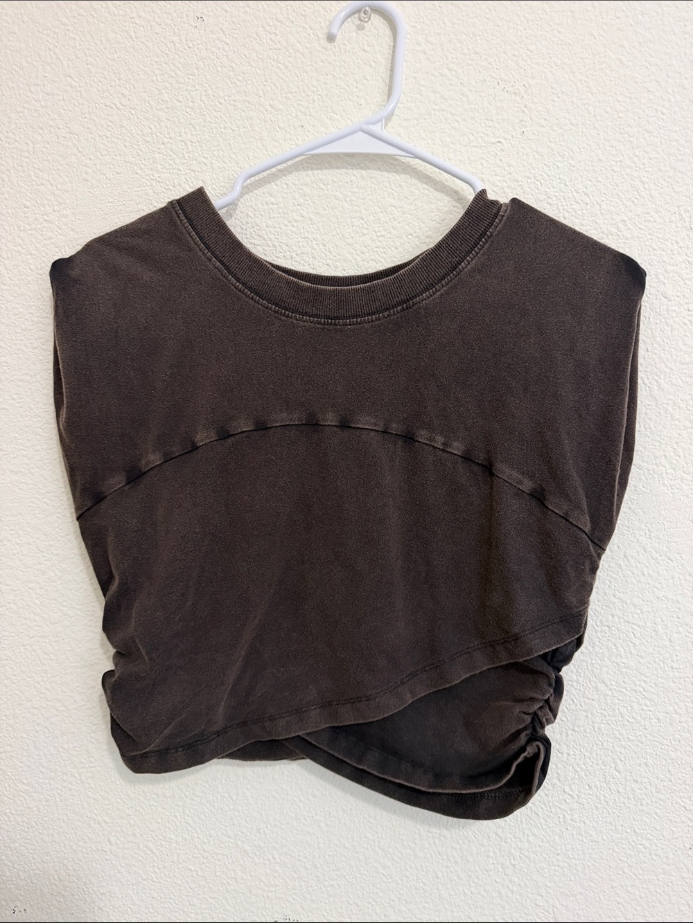 FP Movement Women's Cropped Sleeveless Top in Washed Black
